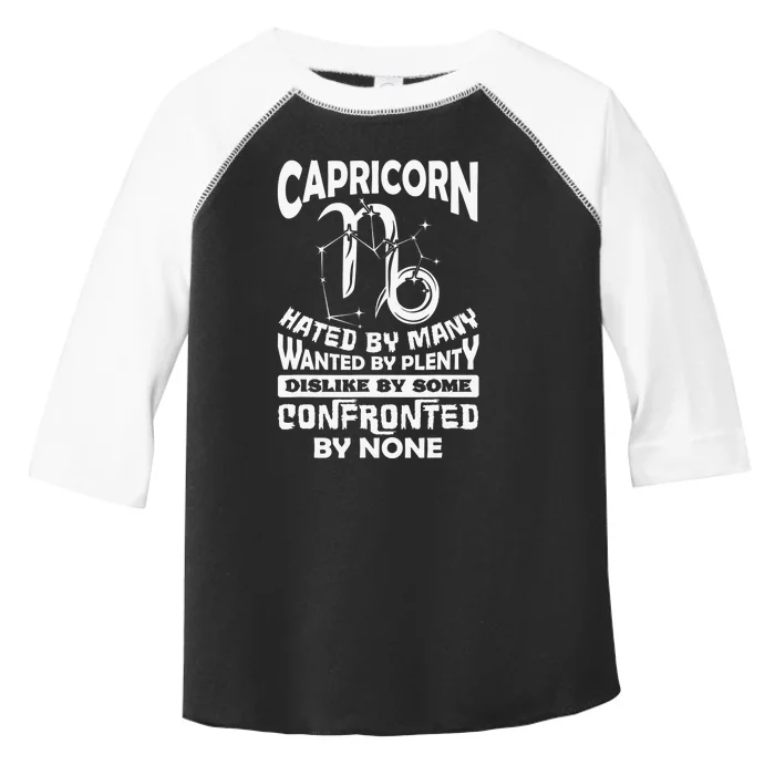 Capricorn Hated By Many December Zodiac Birthday Toddler Fine Jersey T-Shirt