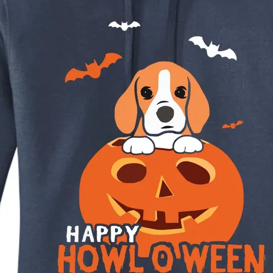 Cute Halloween Beagle Dog Pumpkin Costumes Thanksgiving Women's Pullover Hoodie