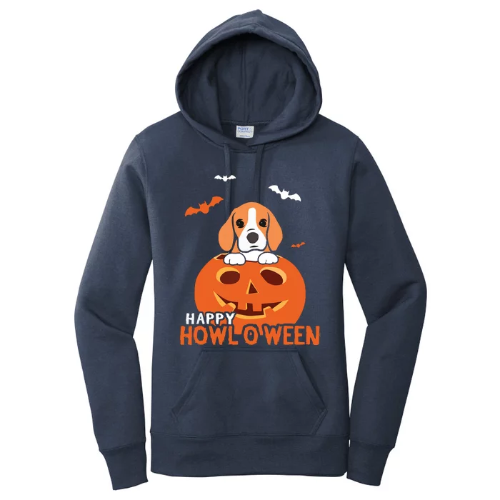 Cute Halloween Beagle Dog Pumpkin Costumes Thanksgiving Women's Pullover Hoodie