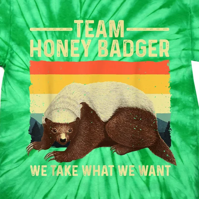 Cute Honey Badger Art For Men Women Ratel Honey Badger Lover Tie-Dye T-Shirt