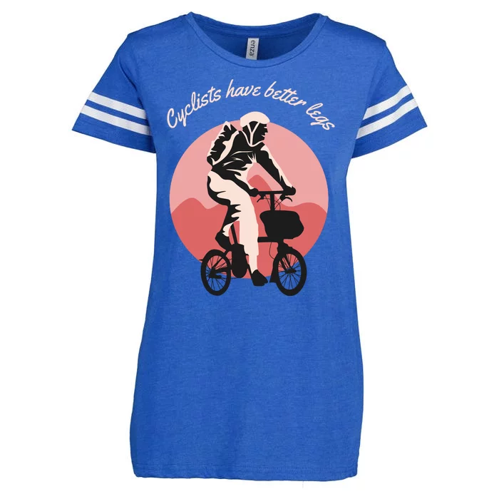 Cyclist Have Better Legs Enza Ladies Jersey Football T-Shirt