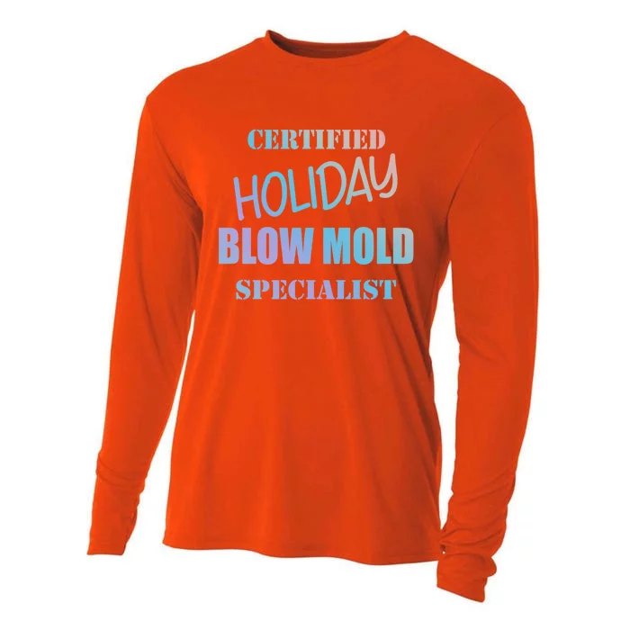 Certified Holiday Blow Mold Specialist Meaningful Gift Cooling Performance Long Sleeve Crew