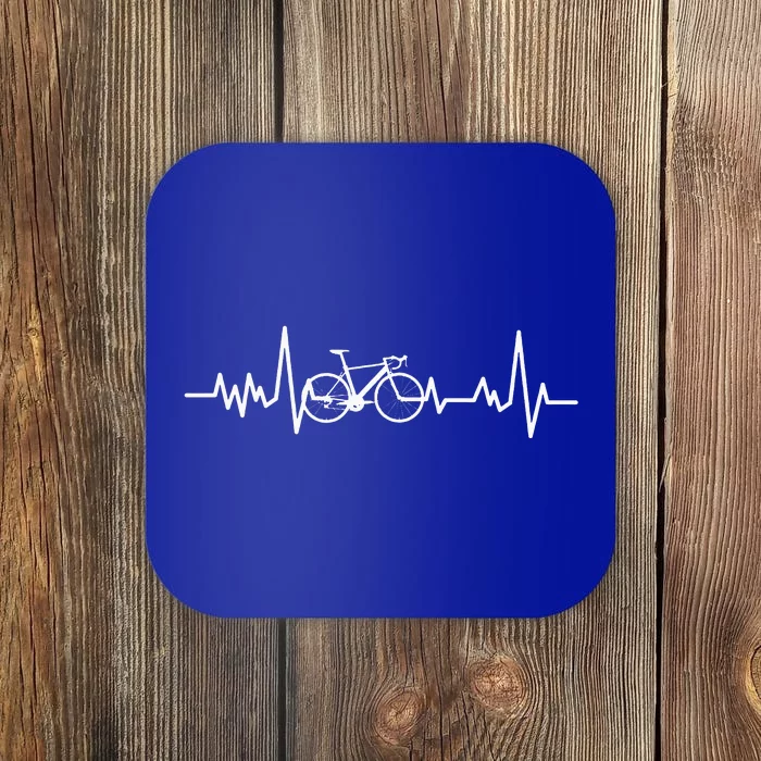 Cycling Heartbeat Bicycle Lover Bikes Riders Cyclist Coaster