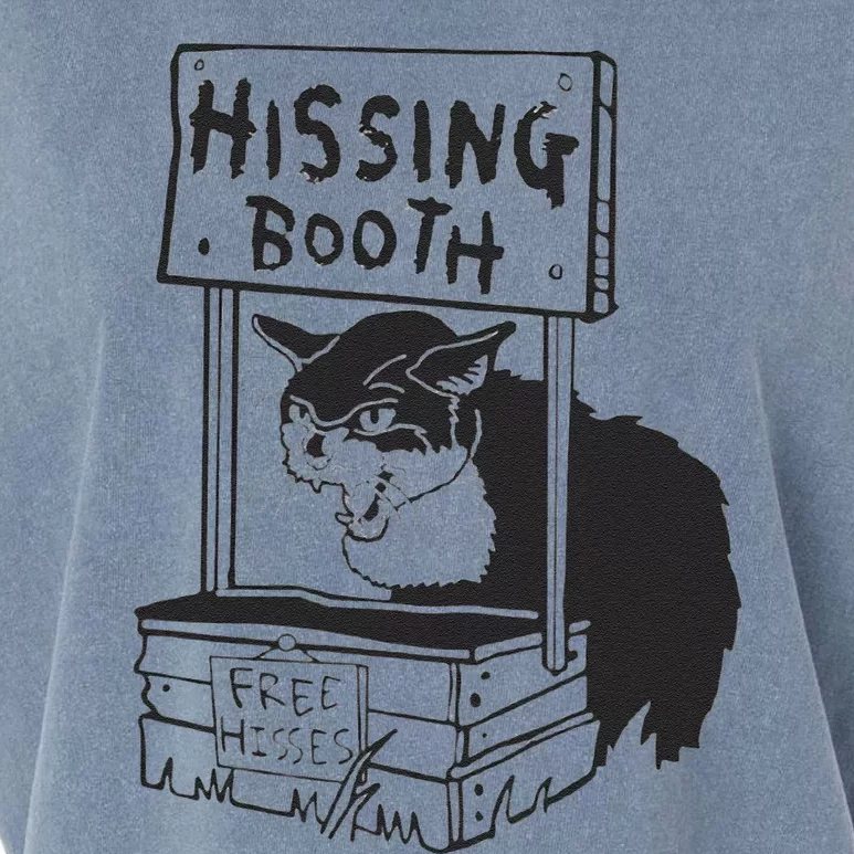 Cat Hissing Booth Free Hisses Garment-Dyed Women's Muscle Tee