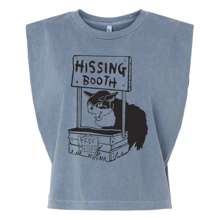 Cat Hissing Booth Free Hisses Garment-Dyed Women's Muscle Tee