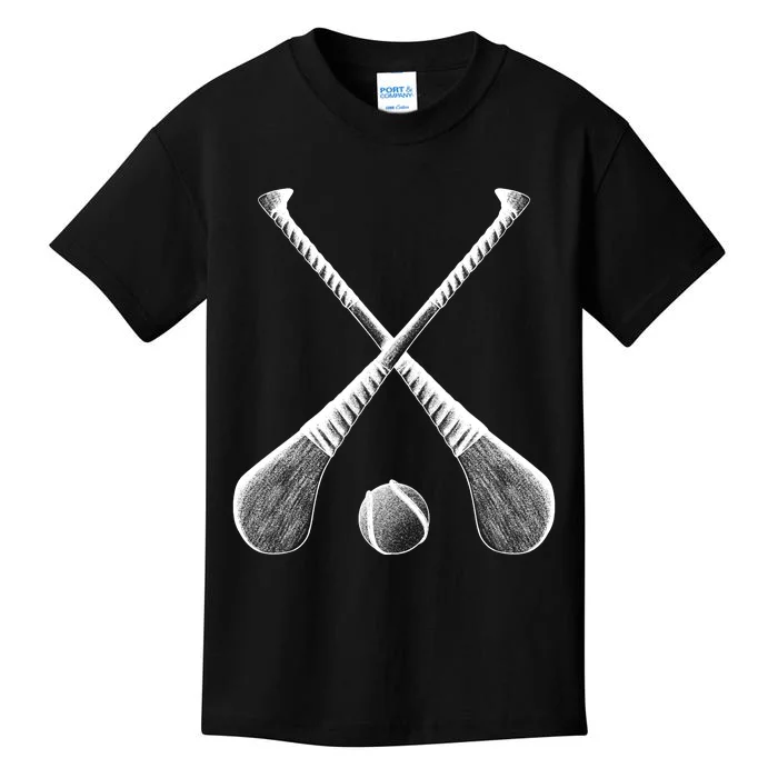 Crossed Hurling Bats Kids T-Shirt