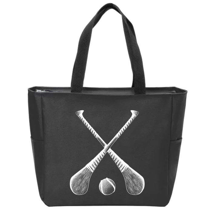 Crossed Hurling Bats Zip Tote Bag