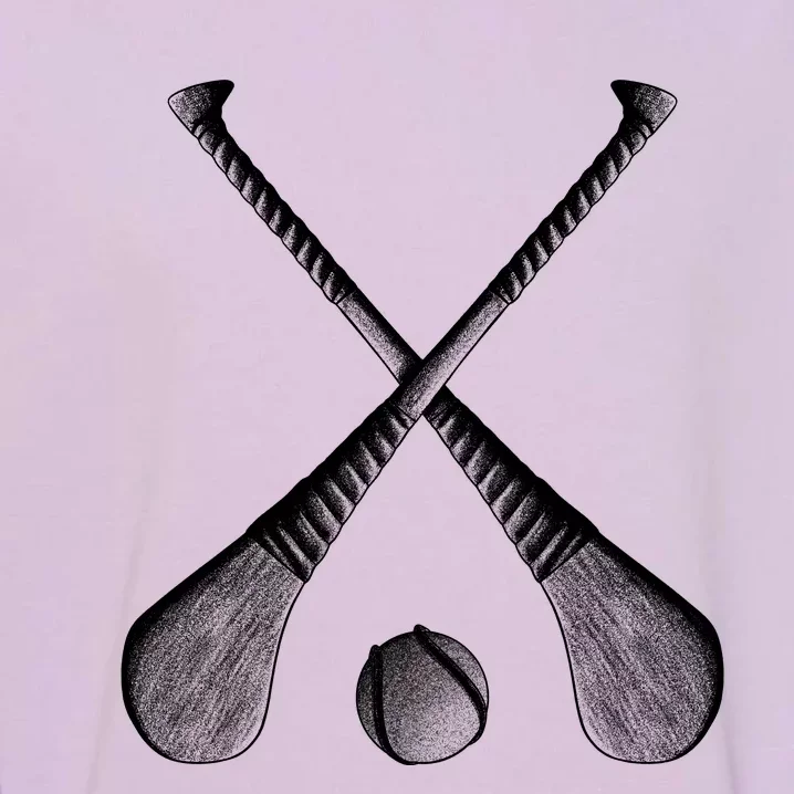 Crossed Hurling Bats Garment-Dyed Sweatshirt