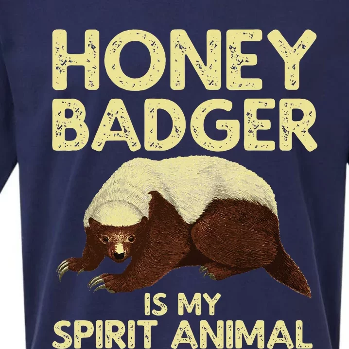 Cool Honey Badger Spirit Animal Lover Wildlife Sueded Cloud Jersey T-Shirt