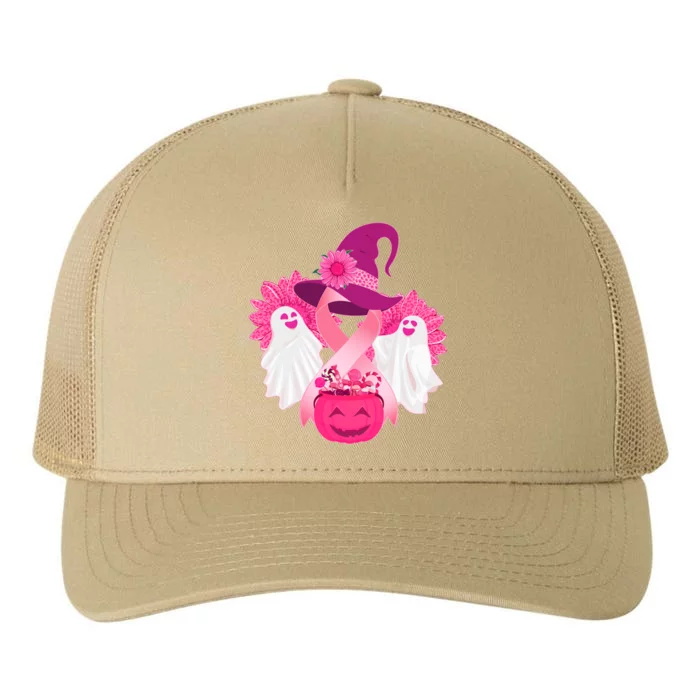 Cute Halloween Breast Cancer Awareness Yupoong Adult 5-Panel Trucker Hat