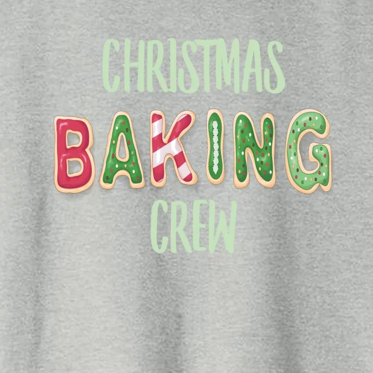 Christmas Holiday Baking Cookie Crew Team Funny Gift Women's Crop Top Tee