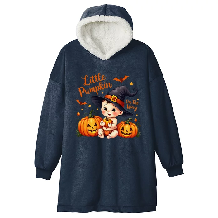 Cute Halloween Baby Announcement Hooded Wearable Blanket