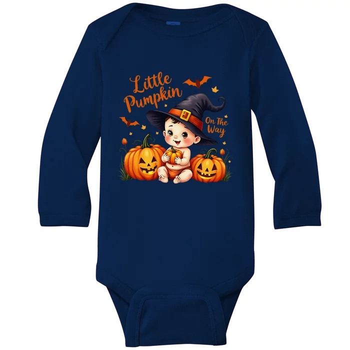 Cute Halloween Baby Announcement Baby Long Sleeve Bodysuit