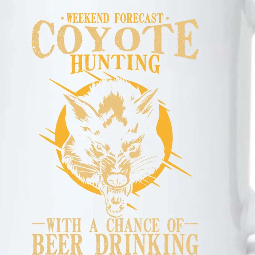 Coyote Hunting Beer Ing Gift Black Color Changing Mug