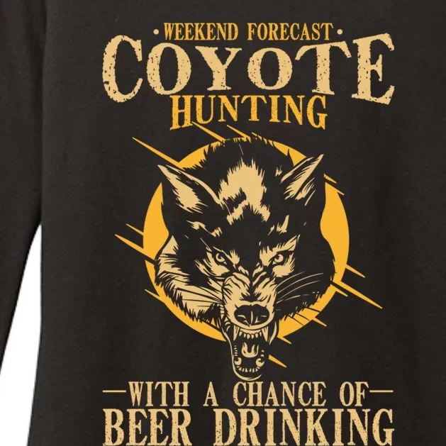 Coyote Hunting Beer Ing Gift Womens CVC Long Sleeve Shirt