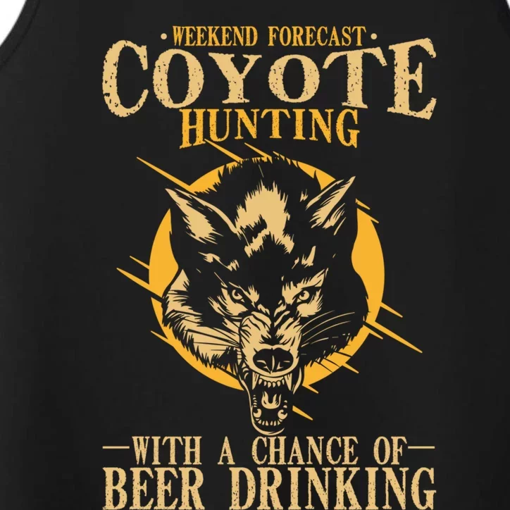 Coyote Hunting Beer Ing Gift Performance Tank