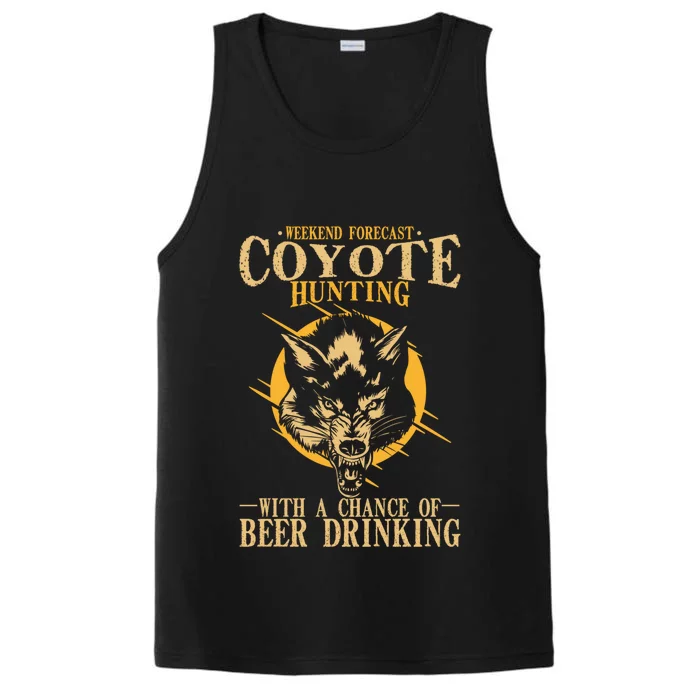 Coyote Hunting Beer Ing Gift Performance Tank