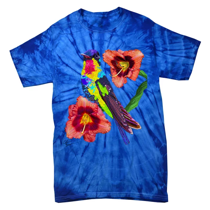 Colorful Hummingbird Bird Animal Birthday Mother’s Earth Day Gift Tie-Dye T-Shirt