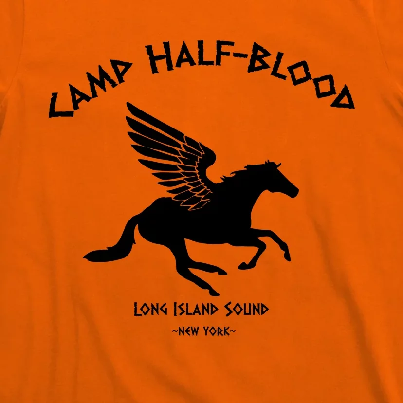 Camp Half blood Long Island Sound Orange T shirt Percy Jackson Womens sizes