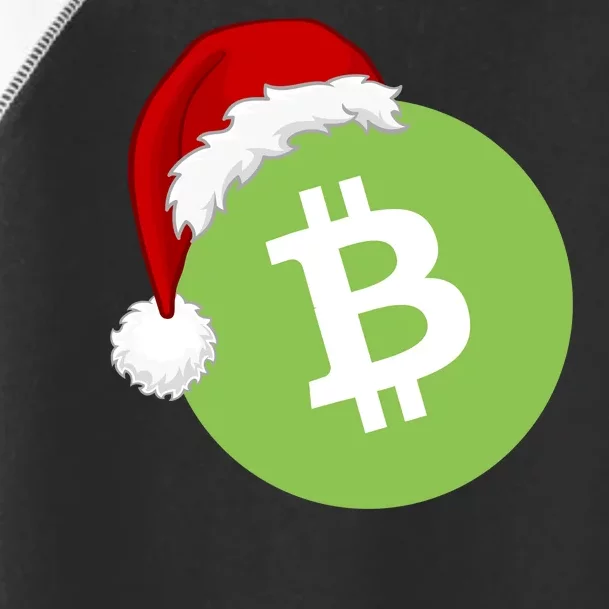 Christmas Hat Bitcoin Cash Funny Santa Hat Bitcoin Cash Funny Bitcoin Cash Toddler Fine Jersey T-Shirt