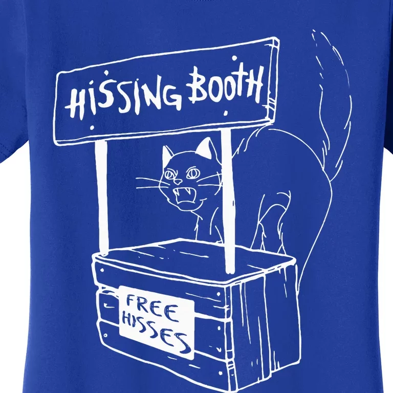 Cat Hissing Booth Free Hisses Memes For Cat Lovers Women's T-Shirt