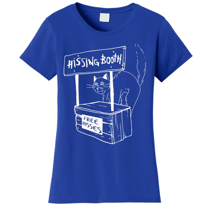 Cat Hissing Booth Free Hisses Memes For Cat Lovers Women's T-Shirt