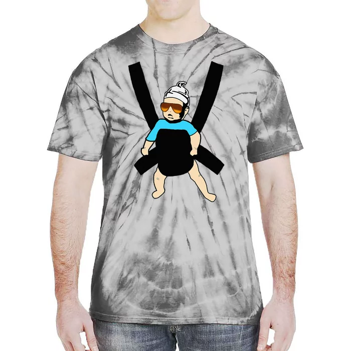 Carlos Hangover Baby With Sunglasses In A Strap Tie-Dye T-Shirt