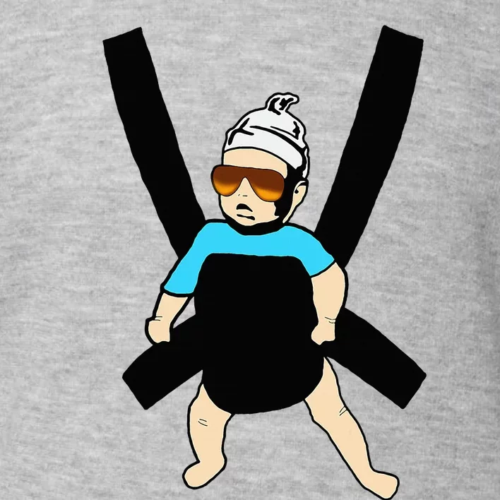 Carlos Hangover Baby With Sunglasses In A Strap Toddler Sweatshirt