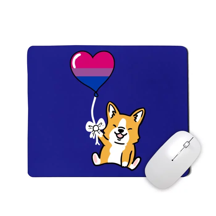 Corgi Heart Balloon Bisexual Pride Gift Mousepad