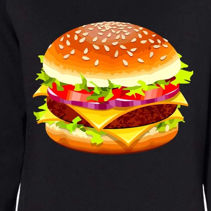 Cheeseburger Hamburger Burger Funny Food Halloween Costume Womens California Wash Sweatshirt