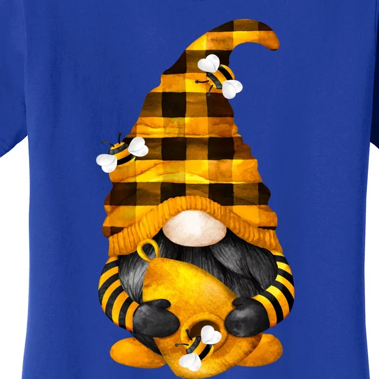 Cute Honey Bee Gnome For Xmas Matching Couple And Beekeeper Funny Gift Women's T-Shirt