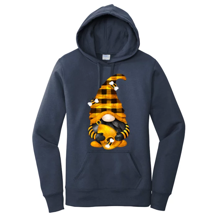 Cute Honey Bee Gnome For Xmas Matching Couple And Beekeeper Funny Gift Women's Pullover Hoodie