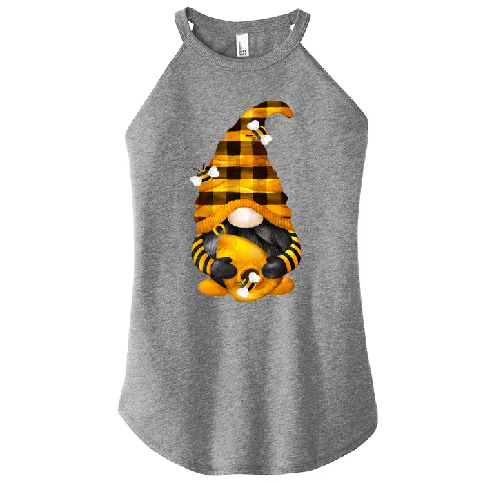 Cute Honey Bee Gnome For Xmas Matching Couple And Beekeeper Funny Gift Women’s Perfect Tri Rocker Tank