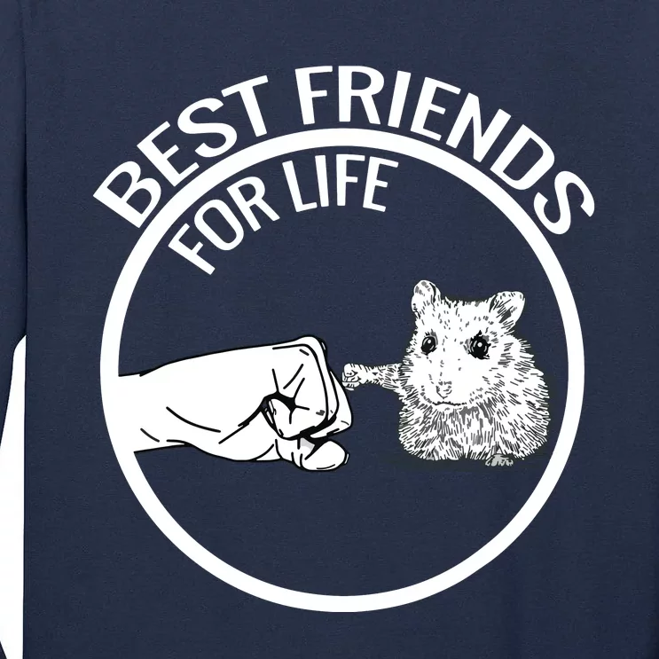 Cute Hamster Best Friends For Life Gift Tall Long Sleeve T-Shirt