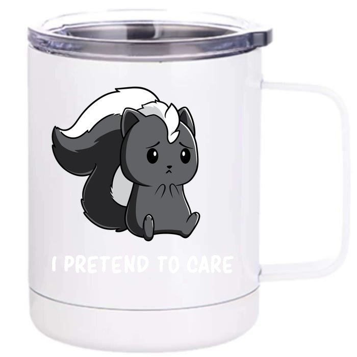 Cute Honey Badger Sarcasm Funny Badgers Front & Back 12oz Stainless Steel Tumbler Cup