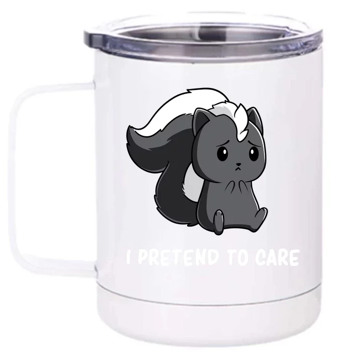 Cute Honey Badger Sarcasm Funny Badgers Front & Back 12oz Stainless Steel Tumbler Cup