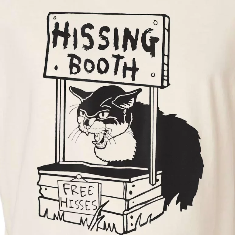 Cat Hissing Booth Free Hisses Garment-Dyed Women's Muscle Tee