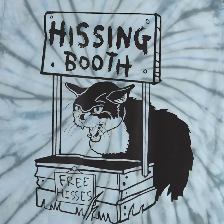 Cat Hissing Booth Free Hisses Tie-Dye T-Shirt