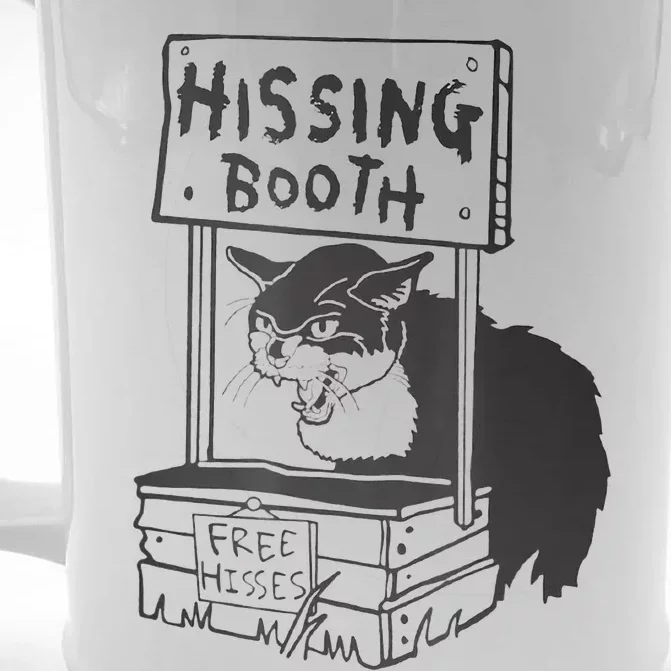 Cat Hissing Booth Free Hisses Front & Back Beer Stein