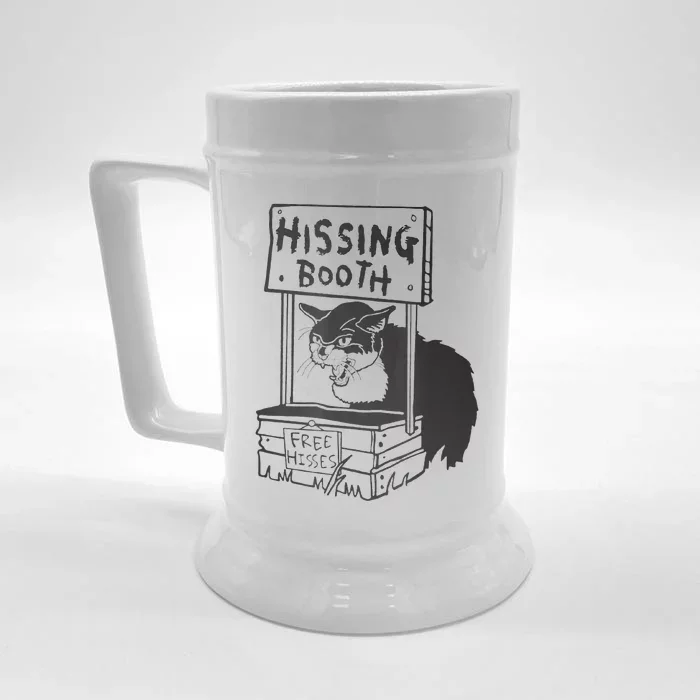 Cat Hissing Booth Free Hisses Front & Back Beer Stein