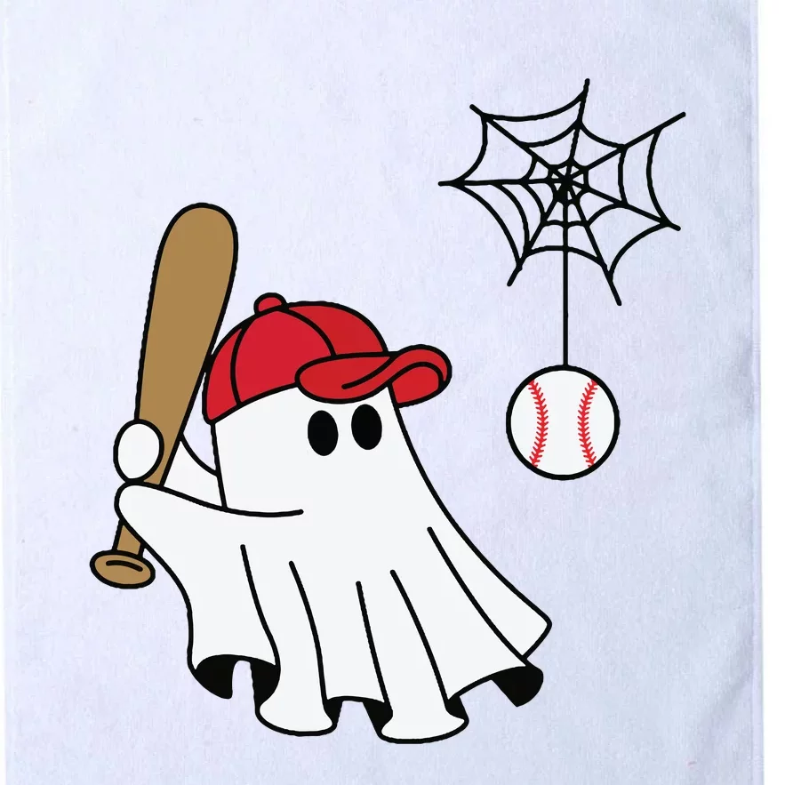 Cute Halloween Baseball Ghost Game Day Baseball Lover Platinum Collection Golf Towel