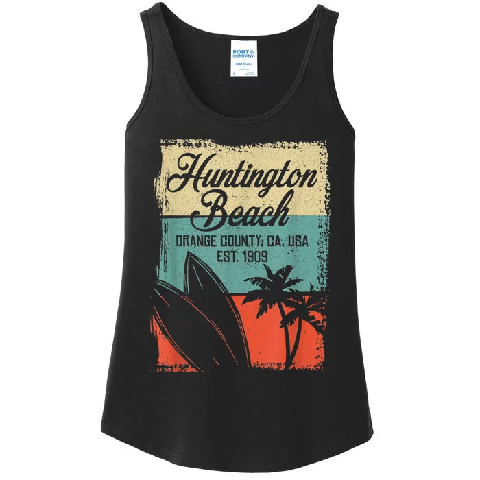 Cool Huntington Beach Surfing Competitions Ladies Essential Tank