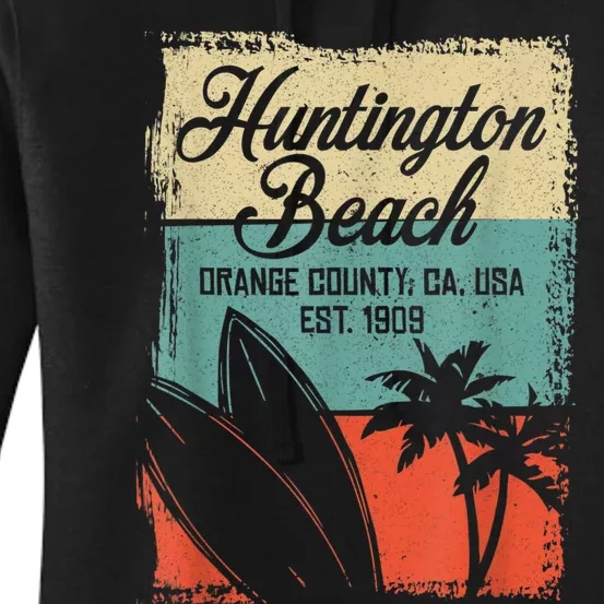 Cool Huntington Beach Surfing Competitions Women's Pullover Hoodie