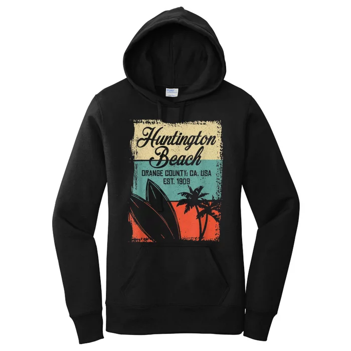 Cool Huntington Beach Surfing Competitions Women's Pullover Hoodie