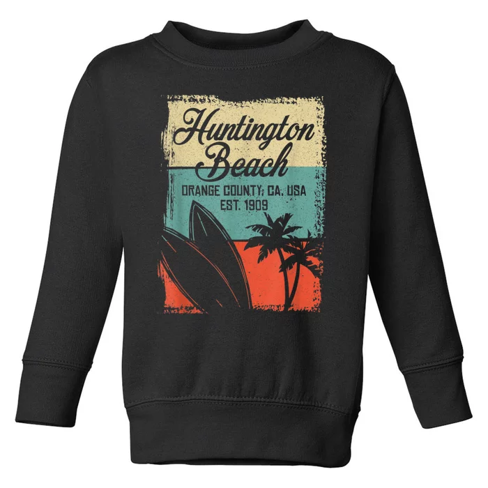 Cool Huntington Beach Surfing Competitions Toddler Sweatshirt