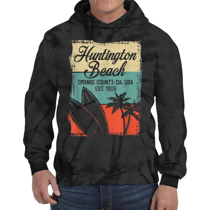 Cool Huntington Beach Surfing Competitions Tie Dye Hoodie