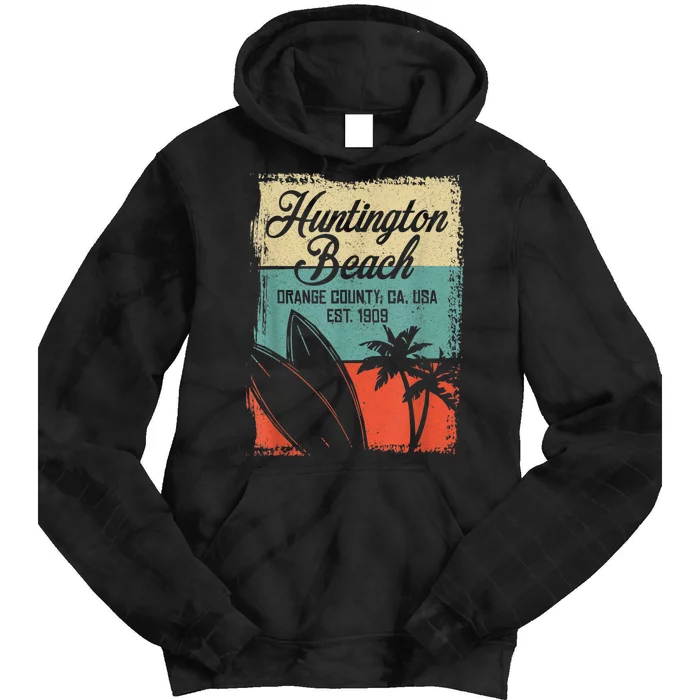 Cool Huntington Beach Surfing Competitions Tie Dye Hoodie