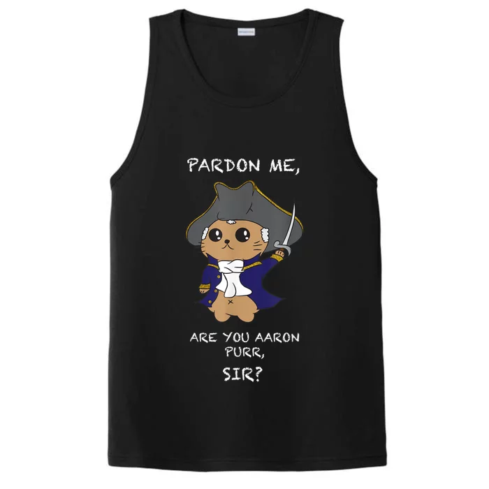 Cute Hamilton Cat Performance Tank