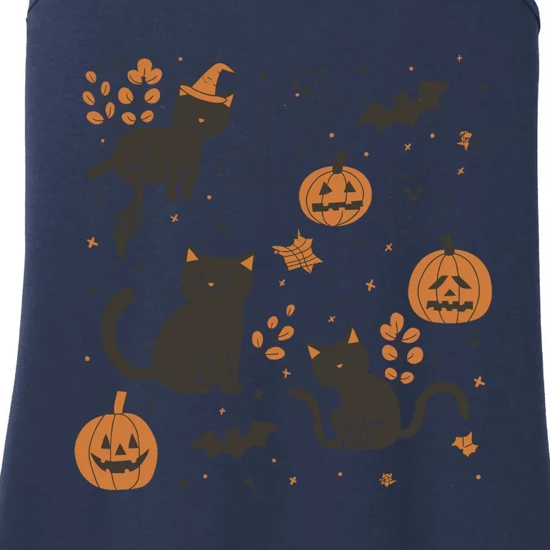 Cat Hallowen Ladies Essential Tank