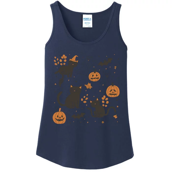 Cat Hallowen Ladies Essential Tank